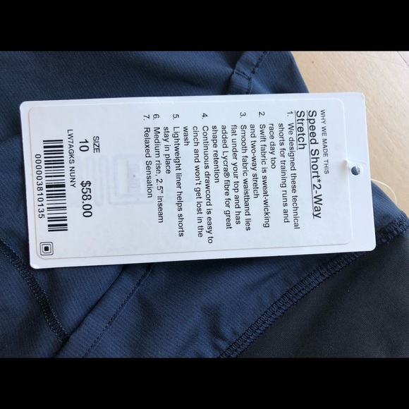 Lululemon Speed Shorts size 10 - Picture 3 of 3